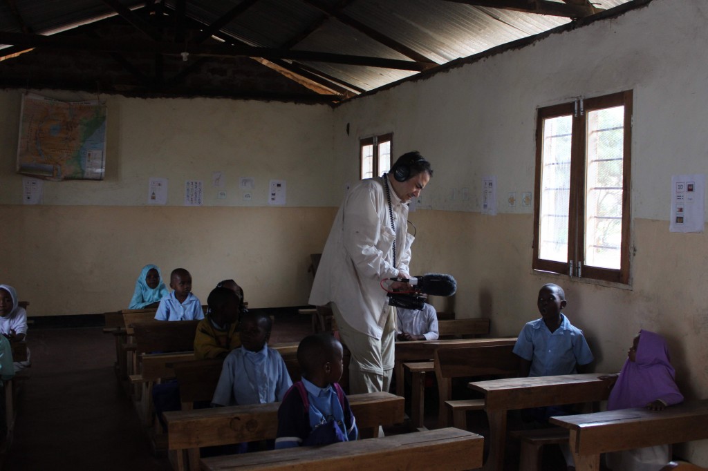 Jon Reiss Filming at the Tuseme Children Empowerment Trust, Tanzania